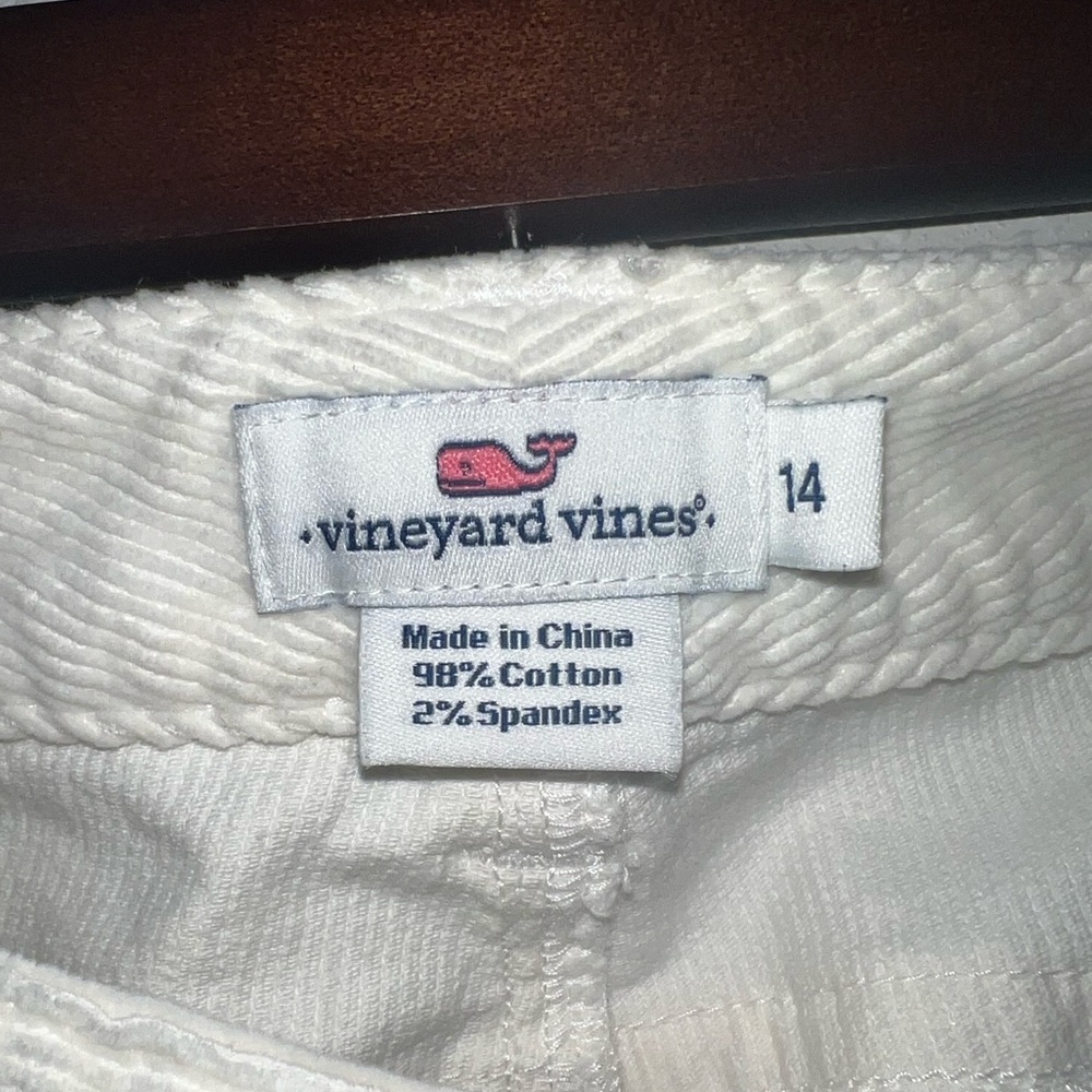 Vineyard‎ Vines Off White/Ivory Corduroy Jeans Women’s Size 12 - Picture 3 of 5